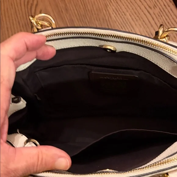 Coach Brooke Carryall Cream and Black Shoulder Bag - Picture 12 of 16